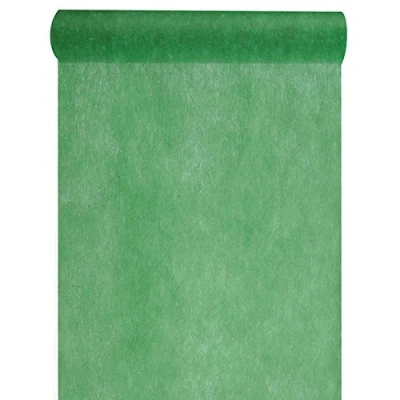 Afbeelding van Santex Tafelloper op rol donkergroen 30 cm x 10 m non woven polyester