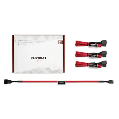 Image de Noctua NA SEC1 x.red, câbles rallonges de ventilation, 30cm, rouge