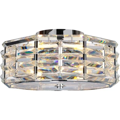 Afbeelding van Elstead Lighting LED Plafondlamp Shoal 4X E27 Max 60W Dimbaar Polished Nickel