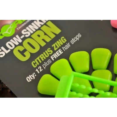 Afbeelding van Korda Slow Sinking Corn 12pcs (free Hair stops) Smaak : Fruity Squid