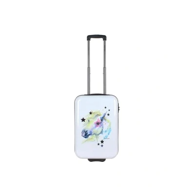 Afbeelding van Saxoline Kinderkoffer Handbagage Kindertrolley Kinderreiskoffer 55 cm White Horse