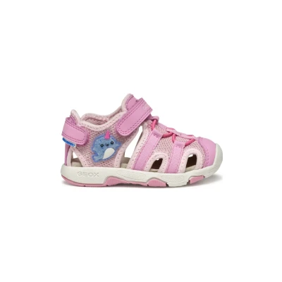 Afbeelding van Geox Outdoorsandalen voor kinderen, Maat: 23, Dark pink Textiel/ synthetisch