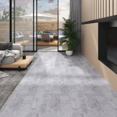Afbeelding van Vloerplanken zelfklevend 4,46 m² 3 mm PVC cementgrijs