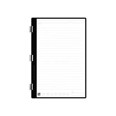 Afbeelding van ROCKETBOOK Pro gelinieerde vellen voor notitieboek, 20 stuks Schrijven, scannen, wissen, hergebruiken Wit Executive afmetingen: 15,2 x 22,4 cm