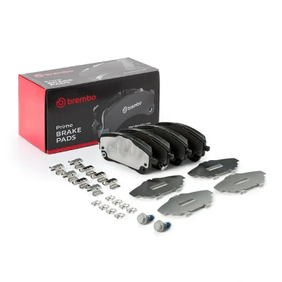 Afbeelding van BREMBO P 83 177 Remblokkenset Met akoestische slijtagewaarschuwing remzadelschroef, anti kreukplaat toebehoren