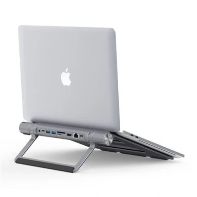 Afbeelding van i Tec Metal Cooling Laptop Stand + USB C Dock Pad C31METALDOCKPADPD