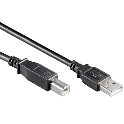 Afbeelding van 0.25 m USB2.0 connection cable A to B , black, 0,5m