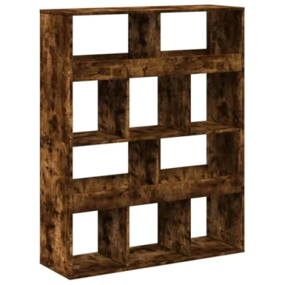 Afbeelding van vidaXL Boekenkast 100x33x125,5 cm bewerkt hout gerookt eikenkleurig