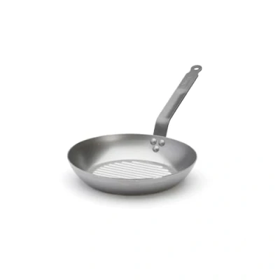 Afbeelding van De Buyer Grillpan Carbon Plus ø 26 cm Zonder anti aanbaklaag