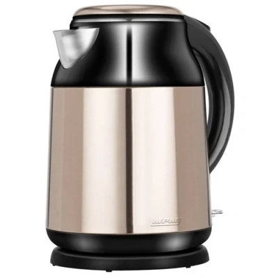Image de Bouilloire Électrique de 17 Litre Acier Inoxydable sans BPA Résistance Cachée MPM MCZ 91M 2000 Noir/Argent