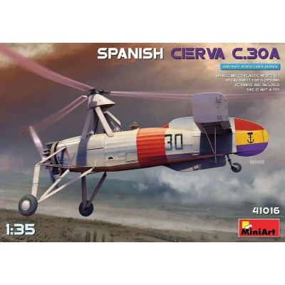 Afbeelding van 1:35 MiniArt 41016 Spanish Cierva C.30A Plastic Modelbouwpakket