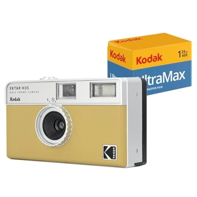 Afbeelding van Bundle Kodak Film Camera Ektar H35 Beige + Pellicule 35mm Half frame