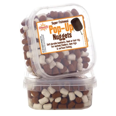 Afbeelding van Dynamite Baits Pop Up Nuggets Kleur : White &amp; Brown Fishmeal