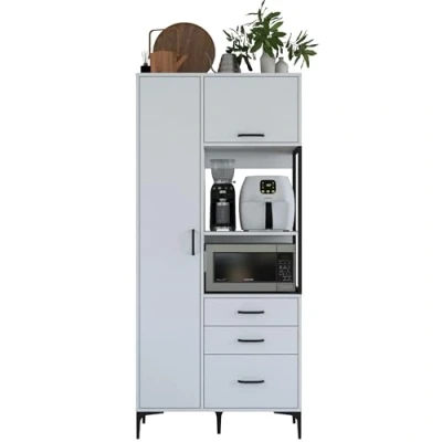 Afbeelding van Multifunctionele kast Woody Fashion 90 x 40 199 cm Wit