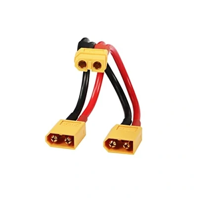 Afbeelding van RIIEYOCA XT60 Parallelle Batterij Connector Adapter Dubbele Uitbreiding Y Splitter 1 Vrouwelijk naar 2 Male 14AWG Kabel voor RC Mode Helikopter Quadcopter