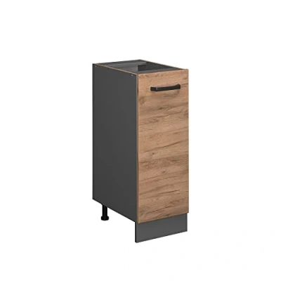 Afbeelding van Vicco Apotheekkast R Line, Krachtige eik goud/Antraciet, 30 cm zonder werkblad