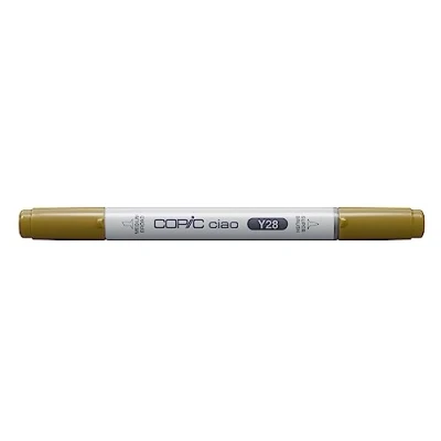 Afbeelding van COPIC Ciao Y28, Lionet Gold, Twin Marker met medium brede punt en penseelpunt