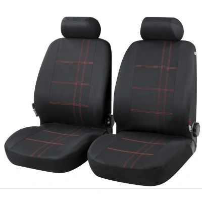 Afbeelding van WALSER Nashville 13424 Stoelhoes Zwart, Rood Polyester Voor VOLKSWAGEN: Polo IV Hatchback, V Caddy 3, OPEL: Astra G Saloon, Zafira B