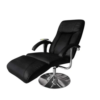 Afbeelding van vidaXL Massagestoel kunstleer zwart