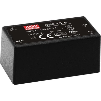 Afbeelding van Mean Well IRM 15 5 AC/DC printnetvoeding V/DC 3 A W