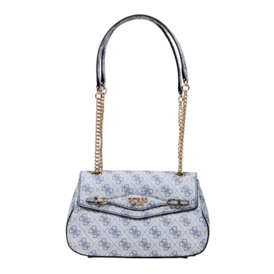 Afbeelding van GUESS Schoudertas Katya Convertible Xbody Flap Bag Slate Logo Lichtgrijs