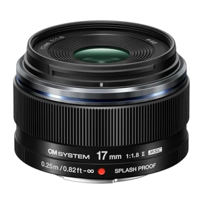 Afbeelding van OM SYSTEM M.Zuiko Digital ED 17mm f/1.8 II Black