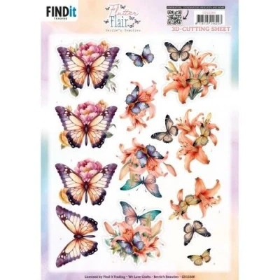 Afbeelding van 3D Cutting Sheet Berries Beauties Flutter Flair Orange Flutters