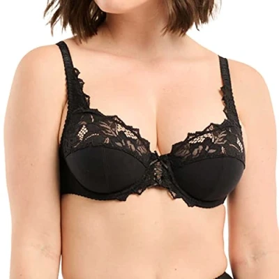 Image de Sans Complexe, Soutien gorge emboitant armatures, Coton d&#039;Arum, 4 Noir, 95D