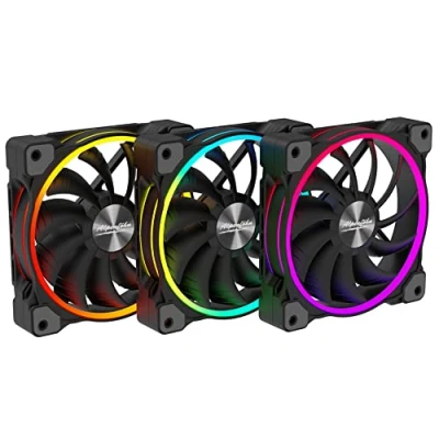 Afbeelding van Alpenföhn 3x Wing Boost 3 ARGB PC ventilator Zwart, RGB (b x h d) 120 25 mm Incl. LED verlichting