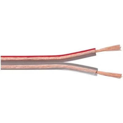 Image de Bobine câble HP, OFC, 2x0.75mm², transparent, 10m