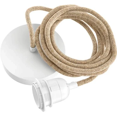 Afbeelding van Bazar Bizar Lampfitting voor Plafond Naturel Wit 1 fitting