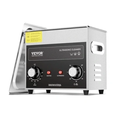 Afbeelding van VEVOR ultrasone reiniger 3 l met timer verwarming mand, digitale machine geluidscavitatie, 120 W voor horlogeinstrumenten, brillen, munten, gereedschap