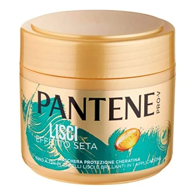 Afbeelding van Pantene Pro V Zijdeeffect glad haarmasker, keratinebescherming, voor en glanzend haar tot 72 uur, 300 ml