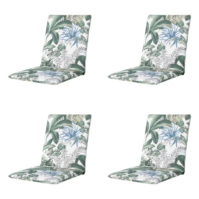 Afbeelding van Madison Stapelstoelkussen Bliss blue Ca. 97x49 cm Set van 4