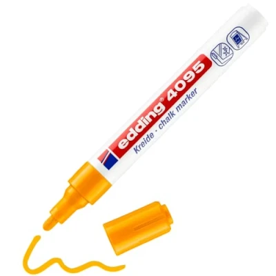 Afbeelding van Krijtstift edding 4095 rond 2 3mm neon oranje