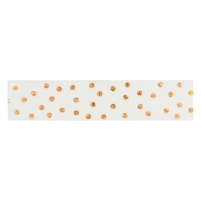 Image de Folia washi ruban adhésif à pois (15 mm x 5 m) or rose