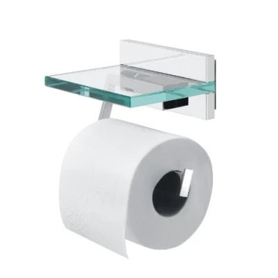 Afbeelding van Tiger Safira Wc rolhouder met planchet Chroom