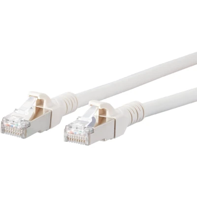Afbeelding van Metz Connect 1308455088 E RJ45 Netwerkkabel, patchkabel CAT 6A S/FTP 5.00 m Wit Snagless 1 stuk(s)