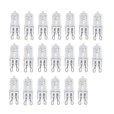 Afbeelding van ShuoHui Set van 20 dimbare G9 halogeenlampen, 2800 K, 230 V, 28 W, 370 lumen voor oven en magnetron, 300 C
