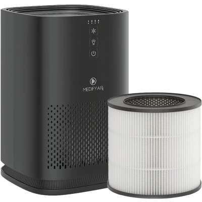 Afbeelding van Medify Air MA 14 Luchtreiniger Purifier met vervangbare HEPA H13 Filter Ruimtes tot 19,7 m² Luchtfilter tegen Hooikoorts, Huisstofmijt en Allergieën Zwart