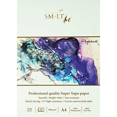 Afbeelding van SMLT Professional Papierblok Yupo A4 200gr 10 vel.