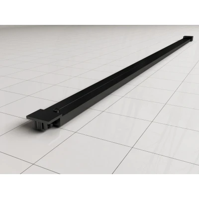 Afbeelding van Wiesbaden Horizon stabilisatiestang 120cm voor inloopdouche mat zwart