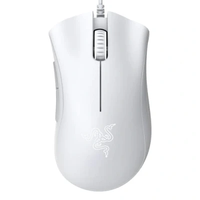 Afbeelding van Razer DeathAdder Essential Gaming muis: optische sensor 6400 dpi 5 programmeerbare toetsen mechanische schakelaars rubberen handgrepen aan de zijkant kwikwit