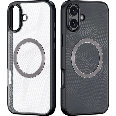 Afbeelding van Dux Ducis Telefoon Hoesje geschikt voor de Apple iPhone 16 Plus Magsafe Magneet Back Cover Aimo Series Zwart