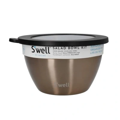 Afbeelding van S&#039;well saladeschaal set, 1.9L Pyriet