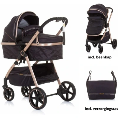 Afbeelding van Chipolino Kinderwagen Misty Ebony