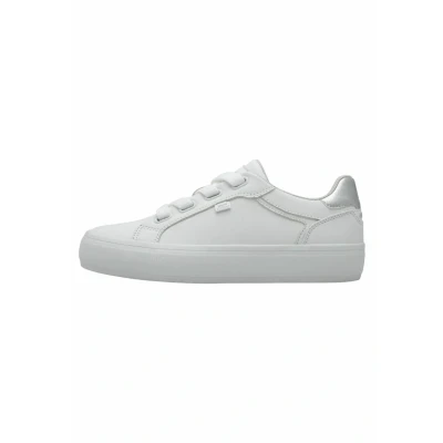 Afbeelding van s.Oliver Damessneakers Low Cut van synthetisch tot veters, wit (WHITE), 40