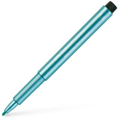 Afbeelding van Markeerstiften Faber Castell Pitt Artist Metaal Blauw 10 Stuks