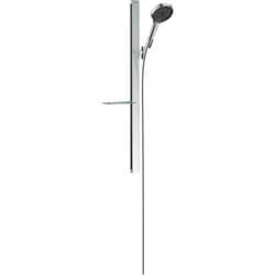 Afbeelding van Hansgrohe Rainfinity glijstangset m. 130 3jet handdouche zeepschaal 90cm met doucheslang 160cm chroom