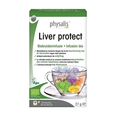 Afbeelding van Physalis Liver Protect Kruideninfusie Bio 20 theezakjes